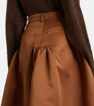 Ganni Peplum midi skirt | Thumbnail 3
