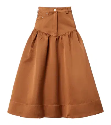 Ganni Peplum midi skirt | Thumbnail 1