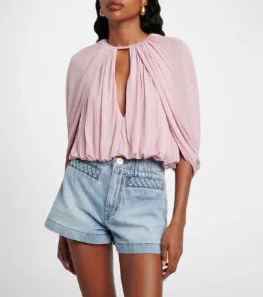 Zimmermann Alchemy caped draped blouse | Thumbnail 3