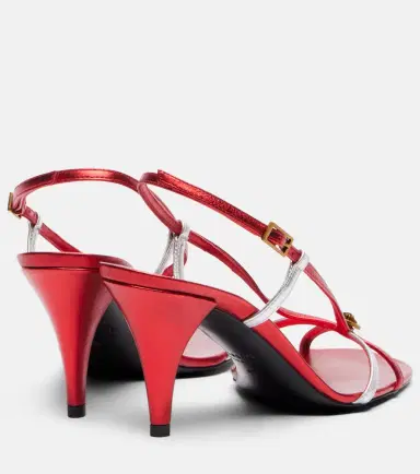 Versace Valentina leather slingback sandals | Thumbnail 4 Versace Valentina leather slingback sandals | Thumbnail 4