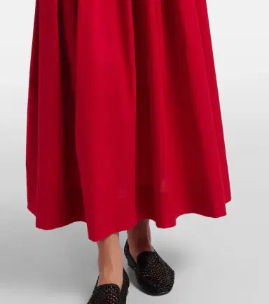 Doen Dôen Clover shirred cotton poplin maxi dress | Thumbnail 3