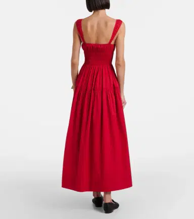 Doen Dôen Clover shirred cotton poplin maxi dress | Thumbnail 4