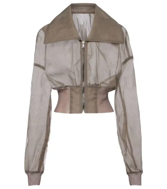 Dracucollar tulle and organza bomber jacket