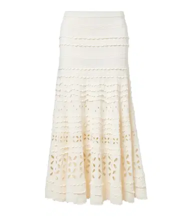 Ulla Johnson Annisa broderie anglaise midi skirt | Thumbnail 1