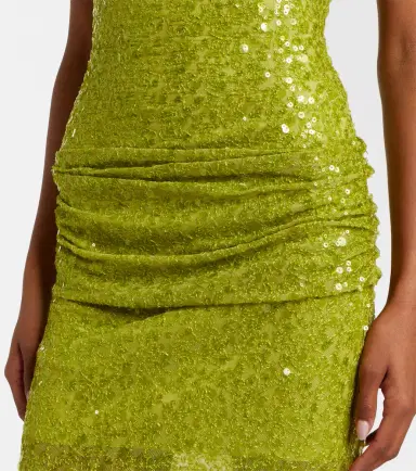 David Koma Sequined draped gown | Thumbnail 3 David Koma Sequined draped gown | Thumbnail 3