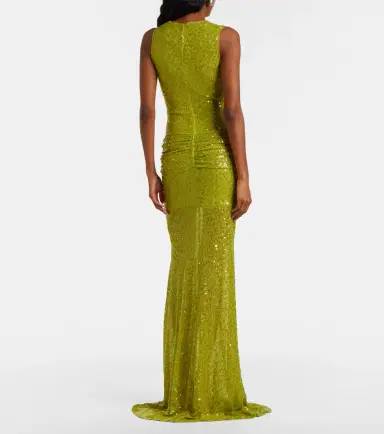 David Koma Sequined draped gown | Thumbnail 4 David Koma Sequined draped gown | Thumbnail 4