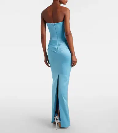 Alex Perry Crêpe satin bustier gown | Thumbnail 5