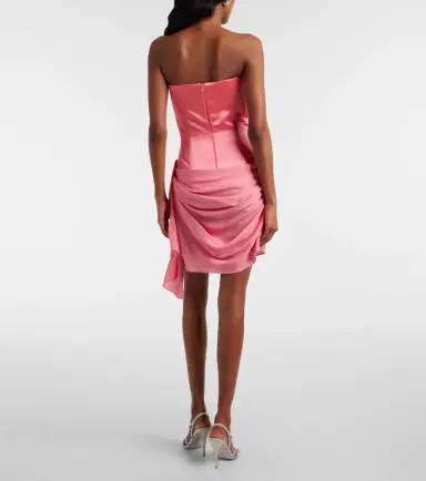 Alex Perry Draped silk corset dress | Thumbnail 2