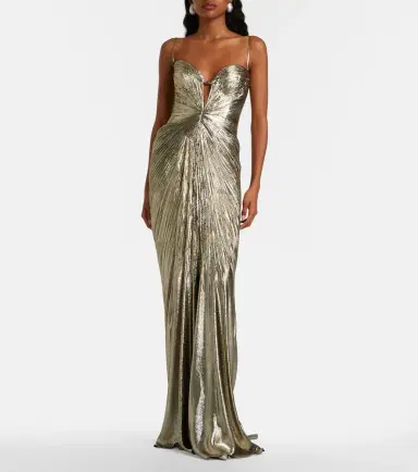 Maria Lucia Hohan Dakota lamé chiffon gown | Thumbnail 6 Maria Lucia Hohan Dakota lamé chiffon gown | Thumbnail 6