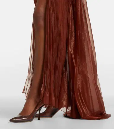 Maria Lucia Hohan Milagros halterneck silk muslin gown | Thumbnail 7 Maria Lucia Hohan Milagros halterneck silk muslin gown | Thumbnail 7