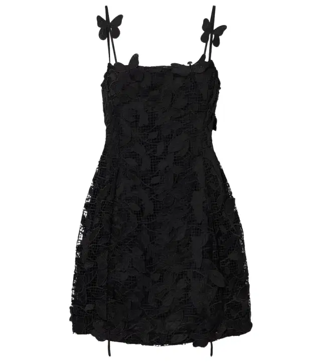 Blumarine Embroidered lace minidress