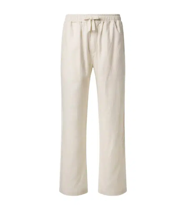 Silk straight pants