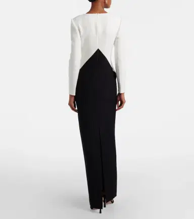 Roland Mouret Floral-appliqué crêpe gown | Thumbnail 4 Roland Mouret Floral-appliqué crêpe gown | Thumbnail 4