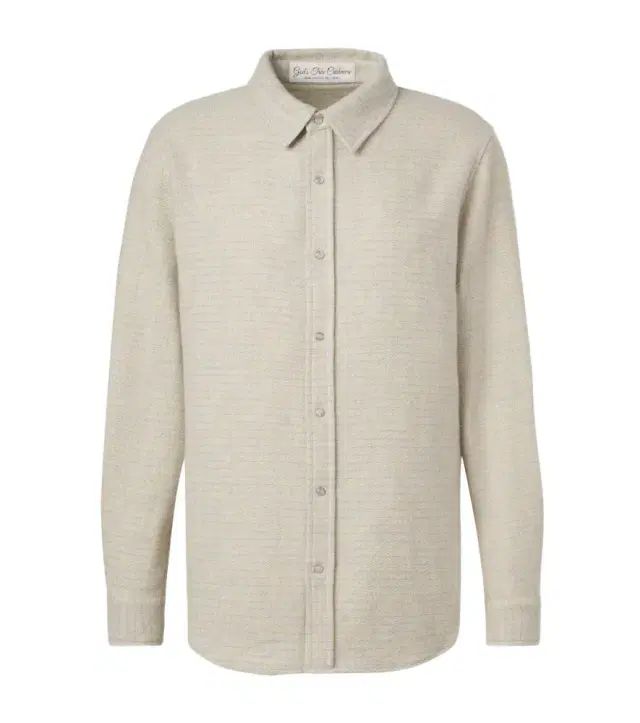 Checked cashmere shirt with quartz