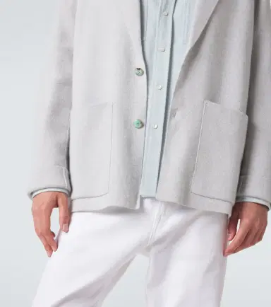 God's True Cashmere Cashmere blazer with amethyst | Thumbnail 5
