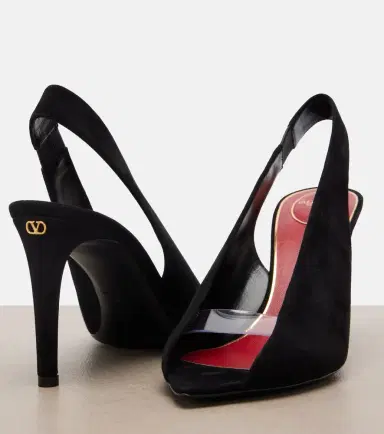Valentino Garavani Révélé suede peep-toe pumps | Thumbnail 2 Valentino Garavani Révélé suede peep-toe pumps | Thumbnail 2