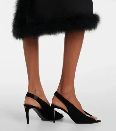 Valentino Garavani Révélé suede peep-toe pumps | Thumbnail 6 Valentino Garavani Révélé suede peep-toe pumps | Thumbnail 6