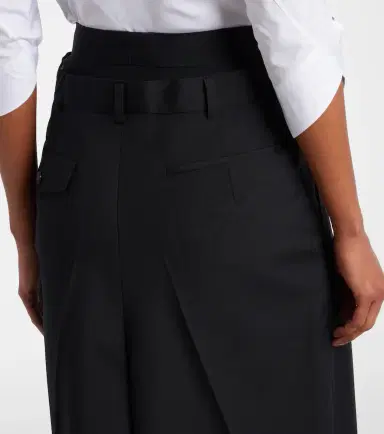 Junya Watanabe Pleated midi skirt | Thumbnail 2