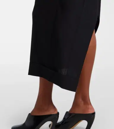 Junya Watanabe Pleated midi skirt | Thumbnail 4