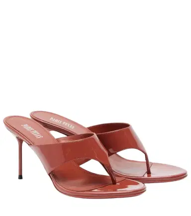 Paris Texas Lidia patent leather thong sandals | Thumbnail 1