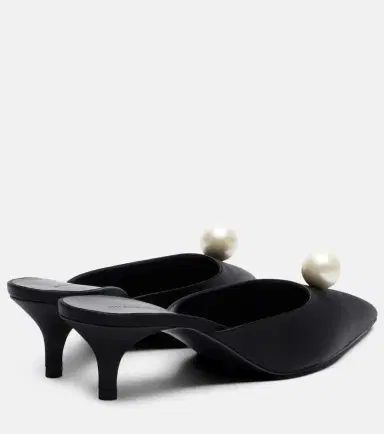 Magda Butrym Faux pearl satin mules | Thumbnail 3