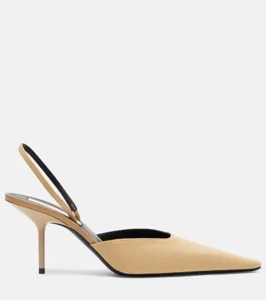 Victoria Beckham Sloan canvas slingback pumps | Thumbnail 4