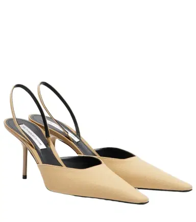 Victoria Beckham Sloan canvas slingback pumps | Thumbnail 1