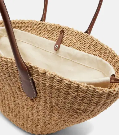 Polo Ralph Lauren Bellport Medium raffia basket bag | Thumbnail 2