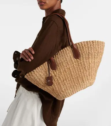 Polo Ralph Lauren Bellport Medium raffia basket bag | Thumbnail 6