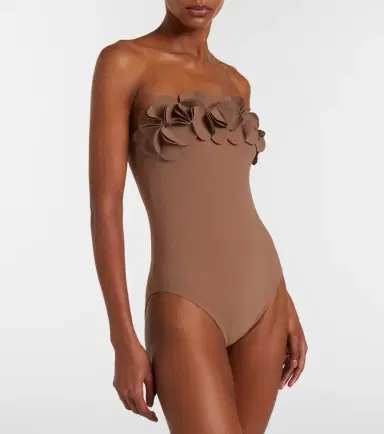 Karla Colletto Tess floral-appliqué swimsuit | Thumbnail 2