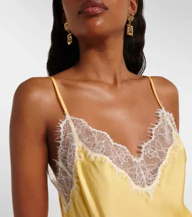 Poupette St Barth Zely lace-trimmed satin camisole | Thumbnail 4