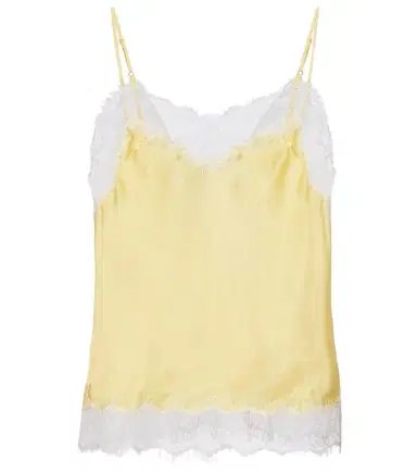 Poupette St Barth Zely lace-trimmed satin camisole | Thumbnail 1
