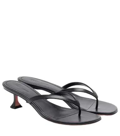Amina Muaddi Juliette leather thong sandals | Thumbnail 1