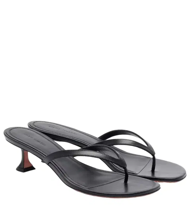 Amina Muaddi Juliette leather thong sandals