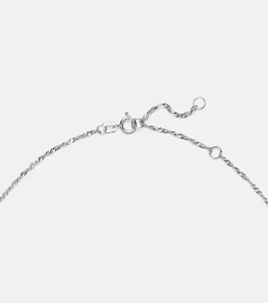 STONE AND STRAND Le Bleu 14kt white gold necklace with diamonds and aquamarine | Thumbnail 3