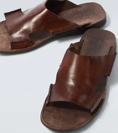 Sabah Lido leather slides | Thumbnail 3 Sabah Lido leather slides | Thumbnail 3