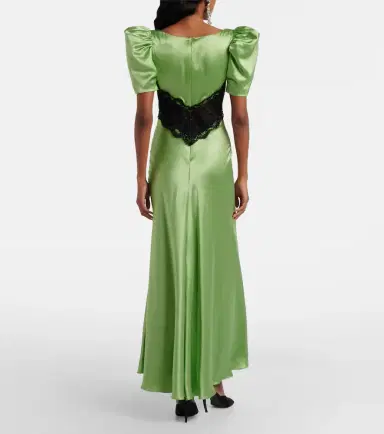 Rodarte Lace-trimmed silk cocktail dress | Thumbnail 4 Rodarte Lace-trimmed silk cocktail dress | Thumbnail 4