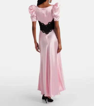 Rodarte Lace-trimmed silk cocktail dress | Thumbnail 4