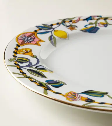 La DoubleJ Borboni White set of 2 porcelain dinner plates | Thumbnail 3