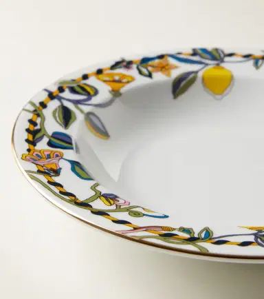 La DoubleJ Borboni White set of 2 porcelain soup plates | Thumbnail 2