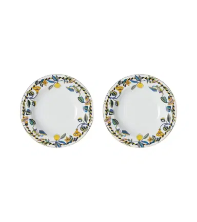La DoubleJ Borboni White set of 2 porcelain soup plates | Thumbnail 1