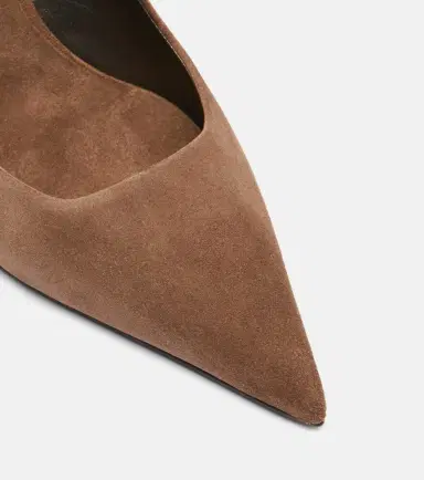 Brunello Cucinelli Monili suede slingback pumps | Thumbnail 2