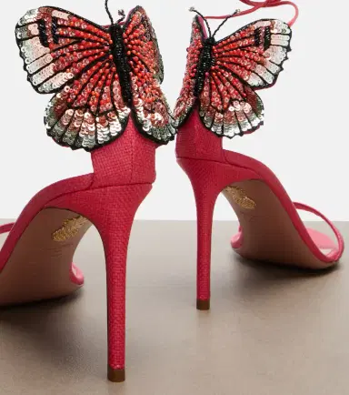 Aquazzura Papillon D'Amour embellished sandals | Thumbnail 2