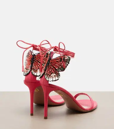 Aquazzura Papillon D'Amour embellished sandals | Thumbnail 4