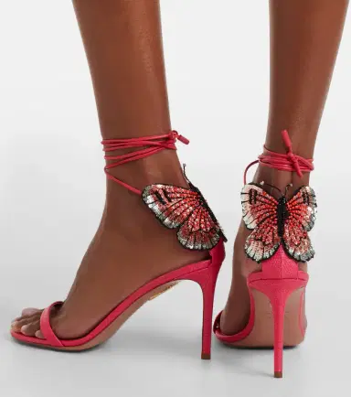 Aquazzura Papillon D'Amour embellished sandals | Thumbnail 5