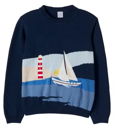 Pepa London Intarsia cotton sweater | Thumbnail 1