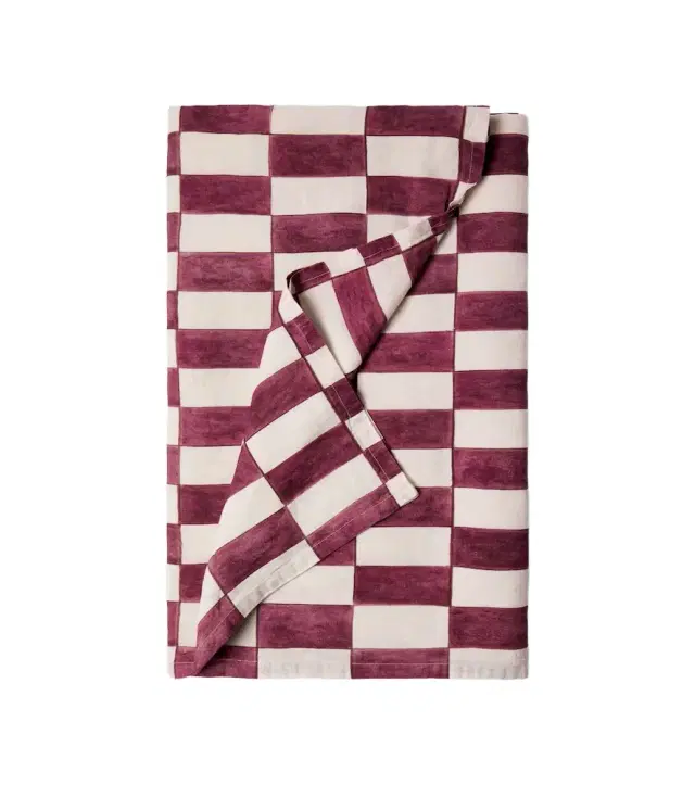 Once Milano Checked linen tablecloth