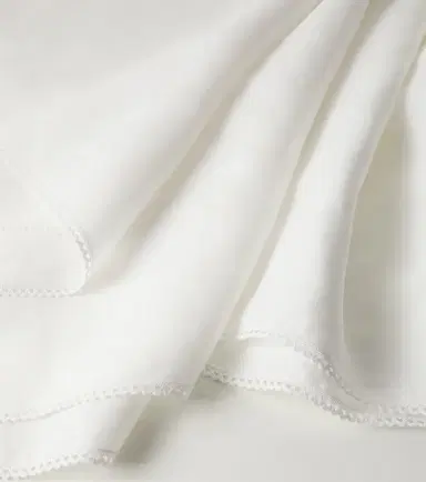 Once Milano Lace-trimmed linen tablecloth | Thumbnail 3