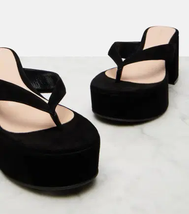 Gianvito Rossi Suede platform thong sandals | Thumbnail 3