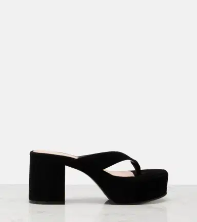 Gianvito Rossi Suede platform thong sandals | Thumbnail 4